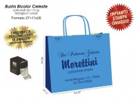 BUSTE IN CARTA BICOLOR CELESTE/BLU